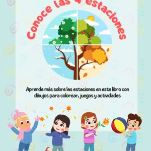Conoce las 4 estaciones: libro para colorear y con actividades