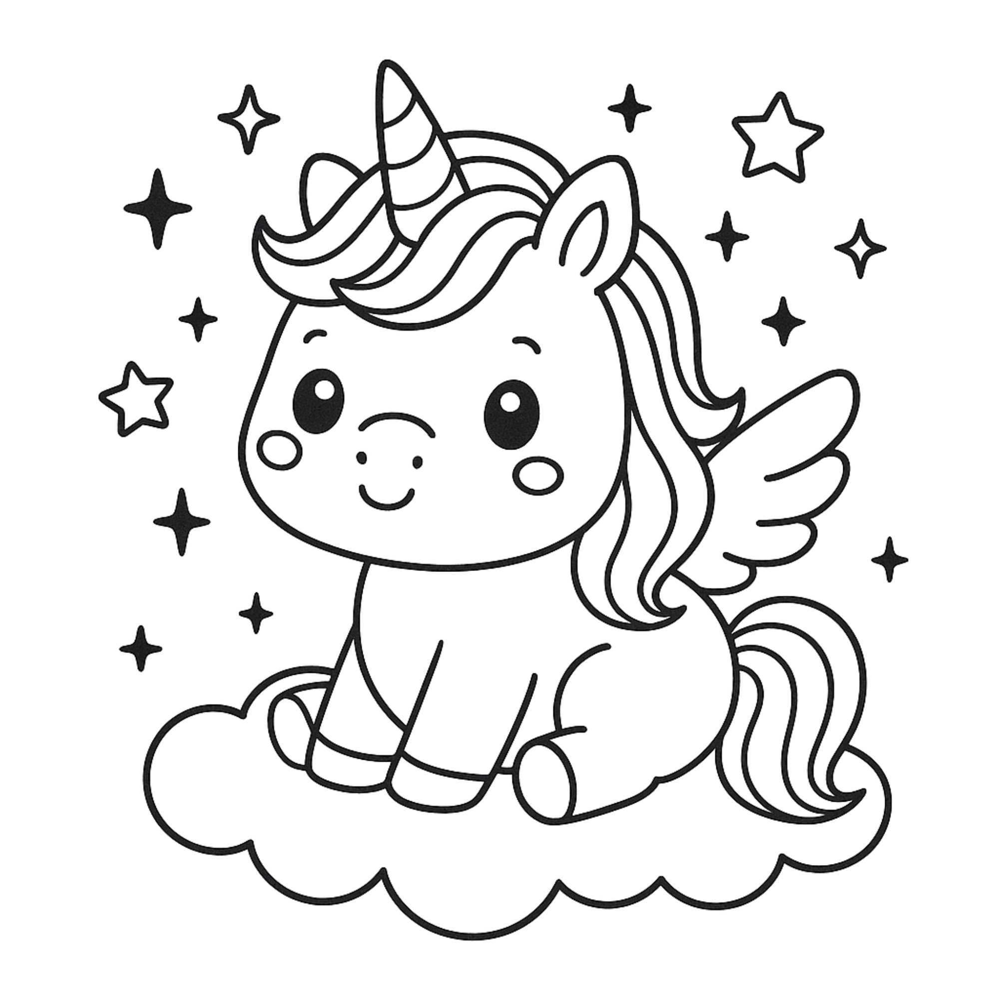 Unicornios para colorear - 7