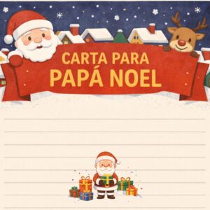 Carta para Papá Noel imprimible