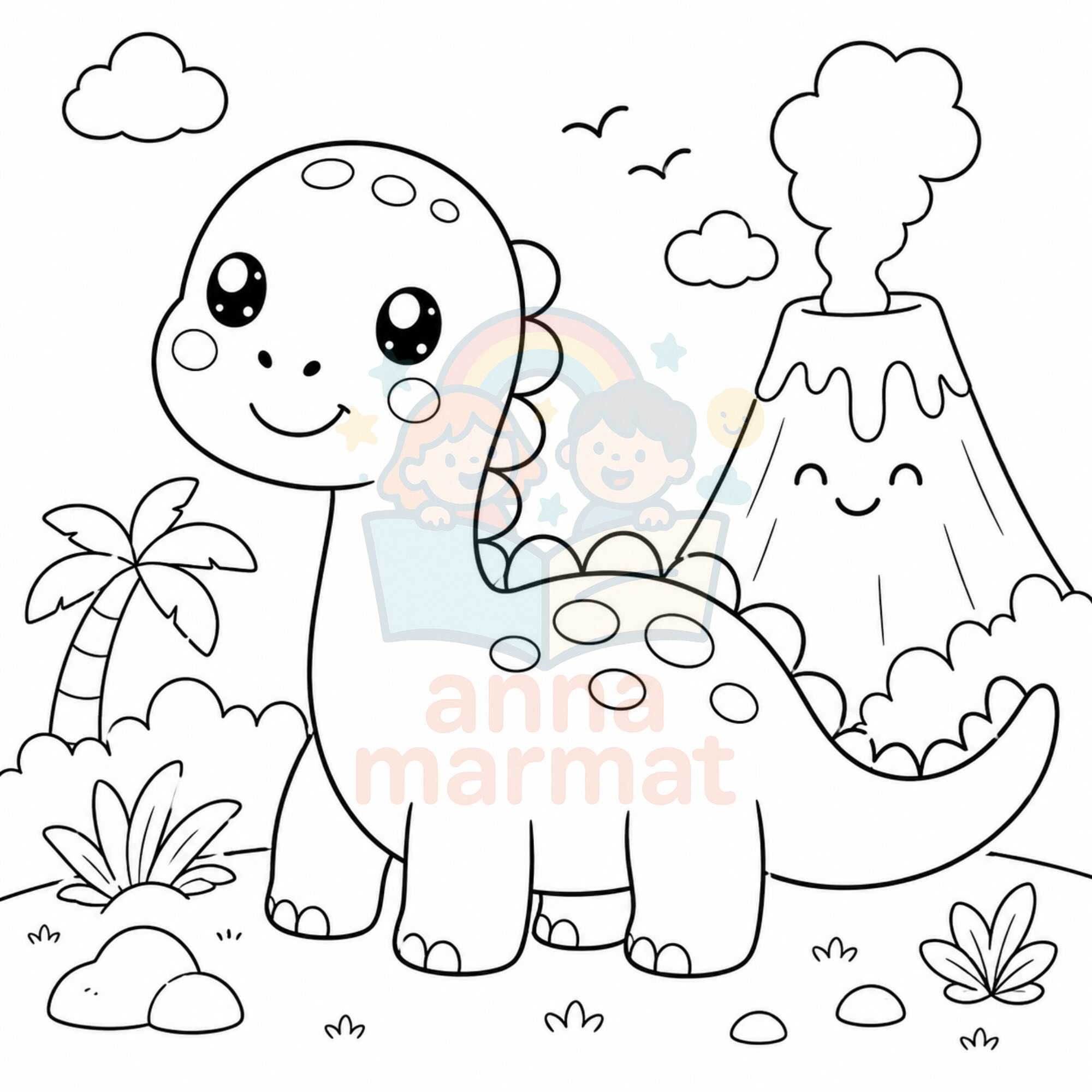 10 Dinosaurios para Colorear - Imagen 2