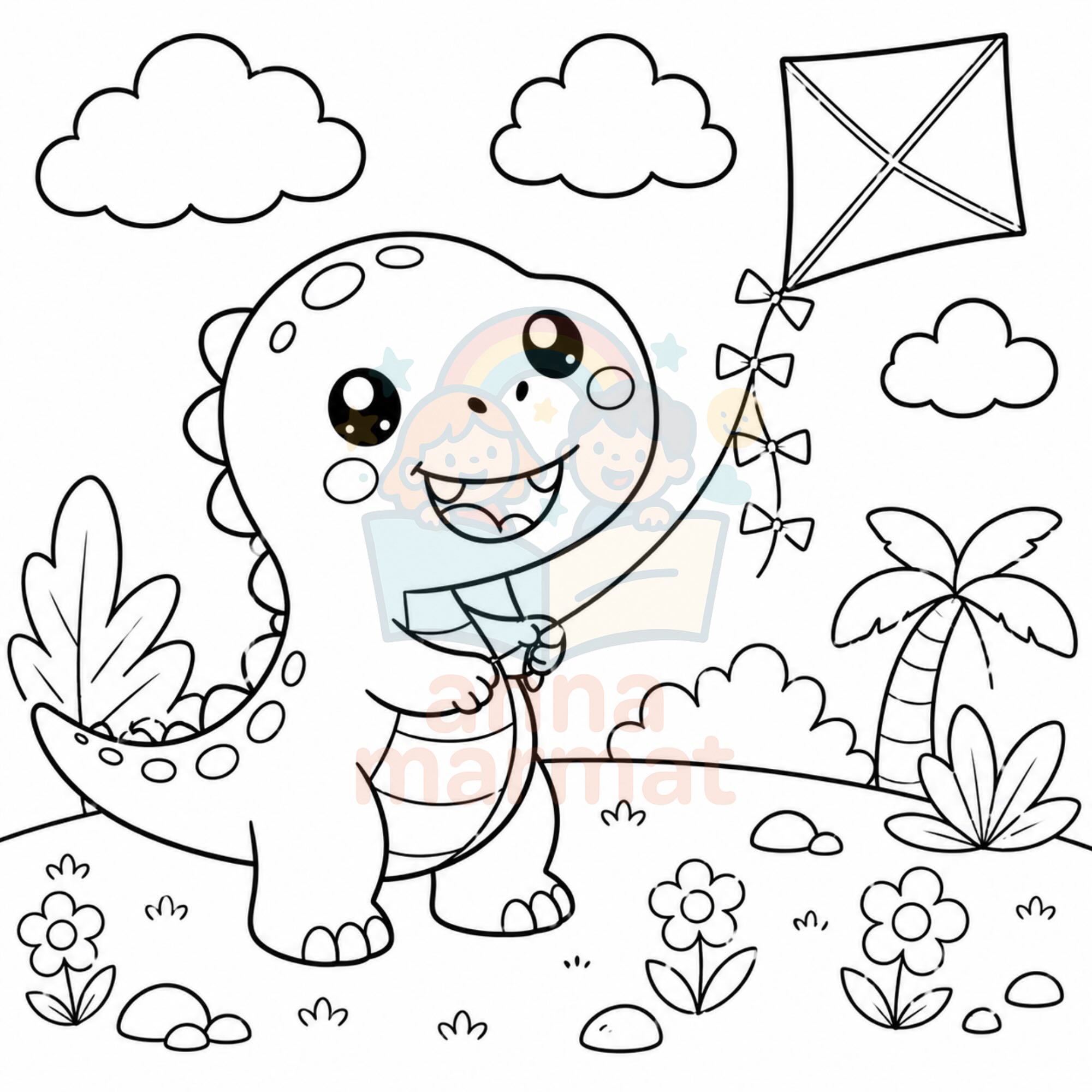 10 Dinosaurios para Colorear - Imagen 4