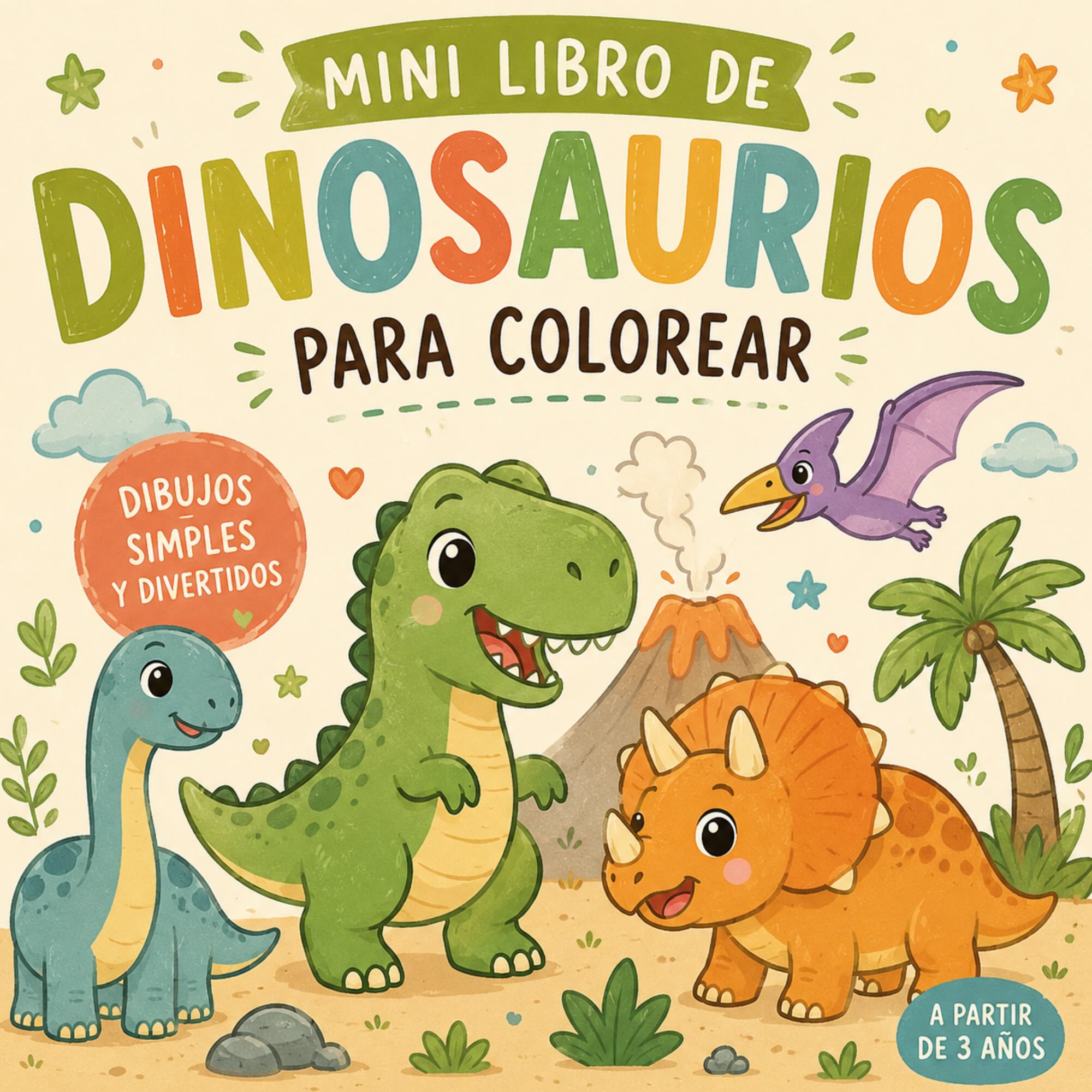 10 Dinosaurios para Colorear